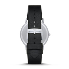 Load image into Gallery viewer, Emporio Armani Men's Three-Hand Black Leather Watch AR11013