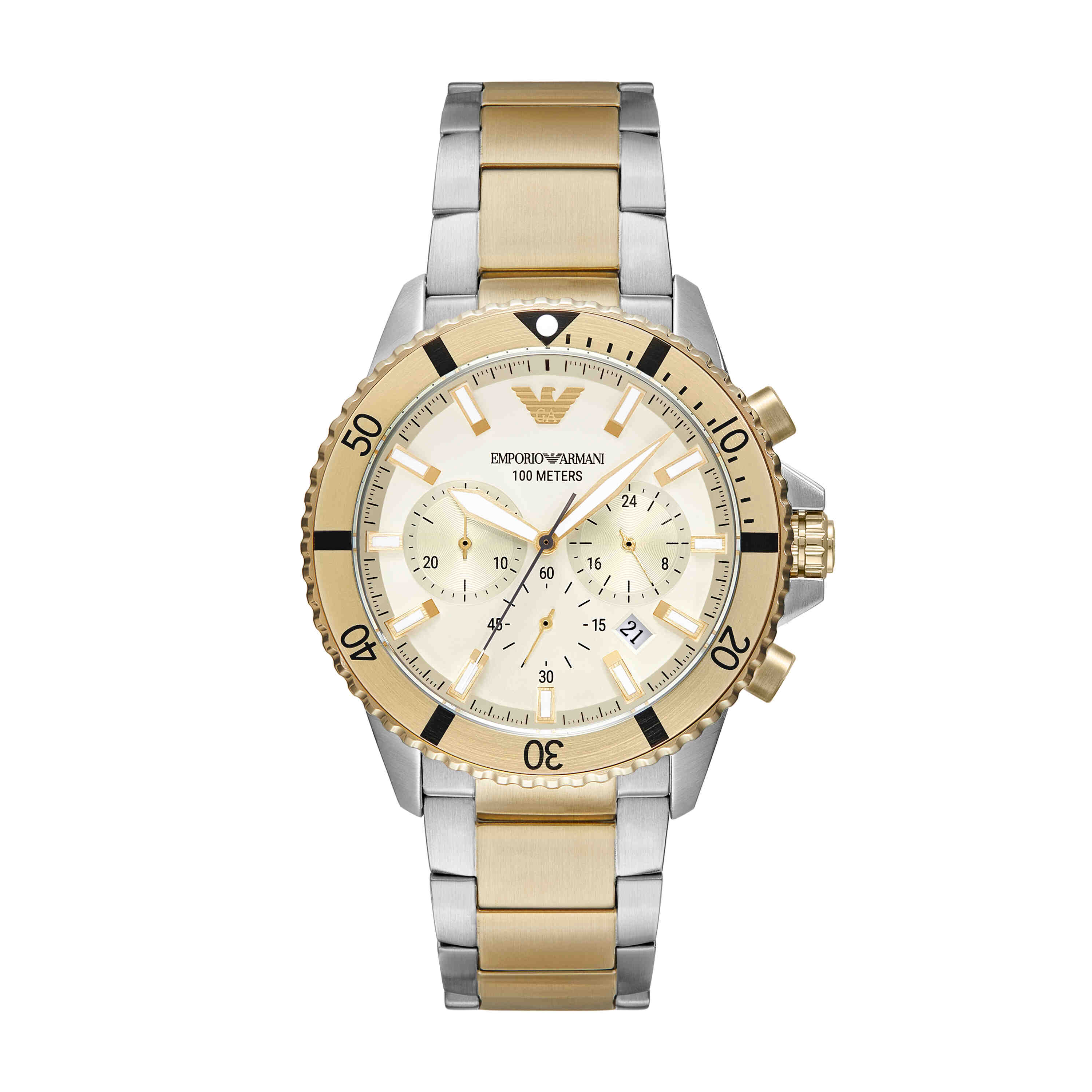Emporio Armani Two Tone Chronograph Watch AR11606 – Watch