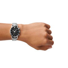 Load image into Gallery viewer, Emporio Armani Silver Tone Chronograph Watch AR1853