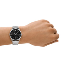 Load image into Gallery viewer, Emporio Armani Silver Tone Analogue Watch AR60081