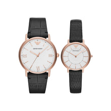 Load image into Gallery viewer, Emporio Armani Black Analogue Watch Set AR80015