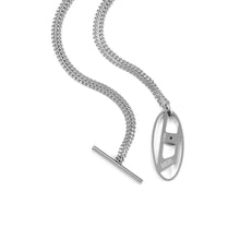 Load image into Gallery viewer, Diesel Chain Necklace Silver Tone Necklace DX1534040