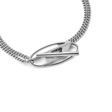 Load image into Gallery viewer, Diesel Chain Bracelet Silver Tone Bracelet DX1535040