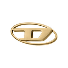 Load image into Gallery viewer, Diesel Oval D Logo Gold Tone Earring DX1590710