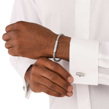 Load image into Gallery viewer, Emporio Armani Silver Tone Bracelet & Cufflinks Set EGS3044SET