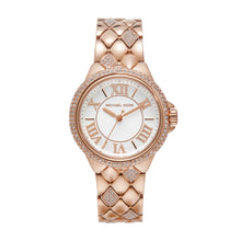 Load image into Gallery viewer, Michael Kors Camille Rose Gold Tone Analogue Watch MK4810