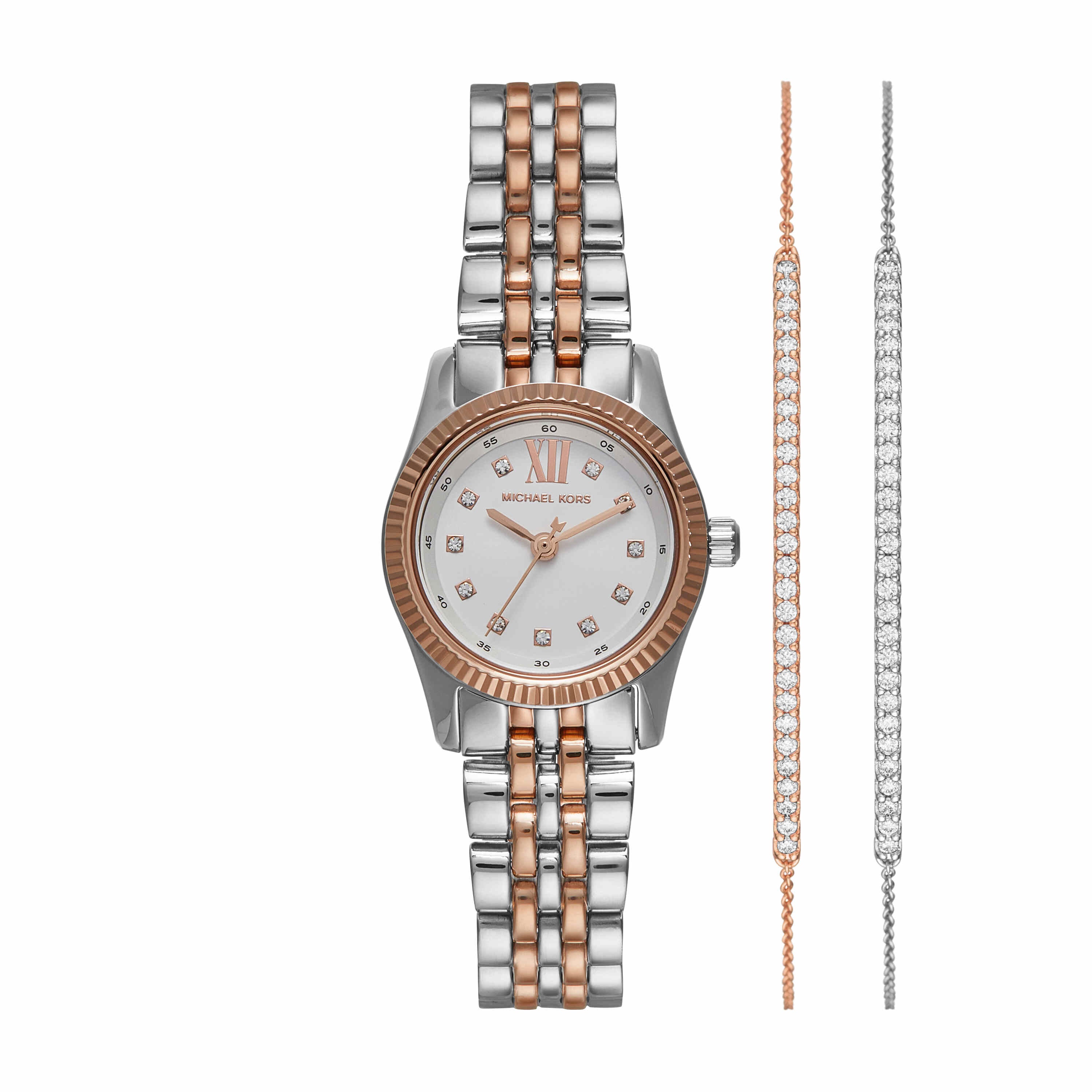 Michael Kors Lexington Two Tone Analogue Watch MK4817SET – Watch
