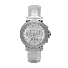 Load image into Gallery viewer, Michael Kors Maren Silver Tone Chronograph Watch MK7509