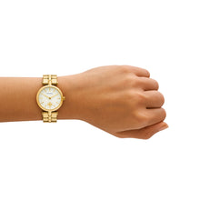 Load image into Gallery viewer, Tory Burch The Kira Gold Tone Analogue Watch TBW2045
