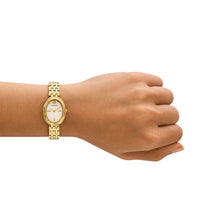 Load image into Gallery viewer, Tory Burch The Oval Gold Tone Analogue Watch TBW6032
