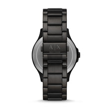 Load image into Gallery viewer, Armani Exchange Automatic Quartz Three-Hand Date Black Stainless Steel Watch AX2444