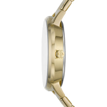Load image into Gallery viewer, Armani Exchange Moonphase Multifunction Gold-Tone Stainless Steel Watch AX5586