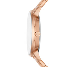 Load image into Gallery viewer, Armani Exchange Three-Hand Rose Gold-Tone Stainless Steel Watch and Rose Gold-Tone Stainless Steel Necklace Set AX7145SET