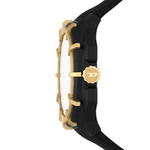 Load image into Gallery viewer, Diesel Framed Three-Hand Black Silicone Watch DZ1987