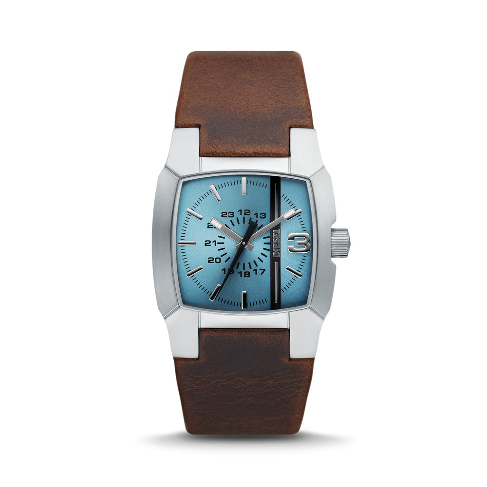 Diesel Cliffhanger Three-Hand Brown Leather Watch DZ1998 – Watch