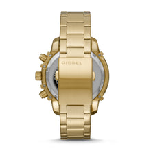 Load image into Gallery viewer, Diesel Griffed Chronograph Gold-Tone Stainless Steel Watch DZ4522