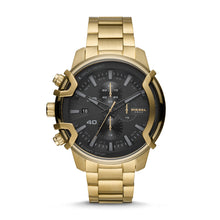 Load image into Gallery viewer, Diesel Griffed Chronograph Gold-Tone Stainless Steel Watch DZ4522