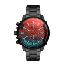 Load image into Gallery viewer, Diesel Griffed Chronograph Black-Tone Stainless Steel Watch DZ4578