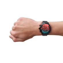 Load image into Gallery viewer, Diesel Griffed Chronograph Black-Tone Stainless Steel Watch DZ4578