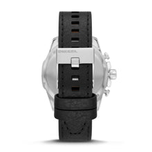 Load image into Gallery viewer, Diesel Baby Chief Chronograph Black Leather Watch DZ4592