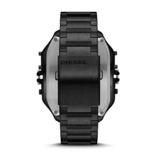 Load image into Gallery viewer, Diesel Clasher Ana-Digi Black-Tone Stainless Steel Watch DZ7455