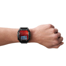 Load image into Gallery viewer, Diesel Clasher Ana-Digi Black-Tone Stainless Steel Watch DZ7455