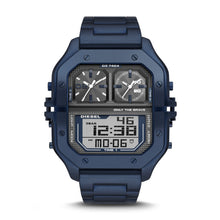 Load image into Gallery viewer, Diesel Clasher Digital Blue-Tone Stainless Steel Watch DZ7464