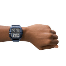 Load image into Gallery viewer, Diesel Clasher Digital Blue-Tone Stainless Steel Watch DZ7464