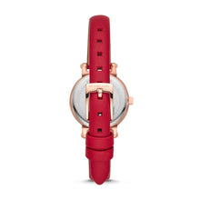 Load image into Gallery viewer, Michael Kors Women's Sofie Two-Hand Red Leather Watch MK2850