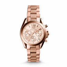 Load image into Gallery viewer, Michael Kors Rose Gold-Tone Bradshaw Mini Watch MK5799