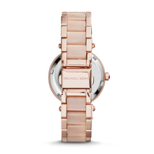 Load image into Gallery viewer, Michael Kors Rose Gold-Tone Mini Parker Watch MK6110