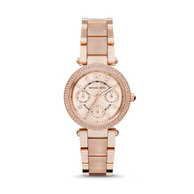 Load image into Gallery viewer, Michael Kors Rose Gold-Tone Mini Parker Watch MK6110