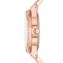 Load image into Gallery viewer, Michael Kors Lennox Three-Hand Rose Gold-Tone Stainless Steel Watch MK7230