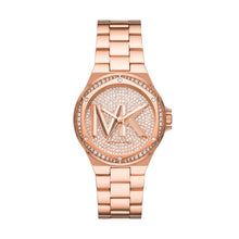 Load image into Gallery viewer, Michael Kors Lennox Three-Hand Rose Gold-Tone Stainless Steel Watch MK7230