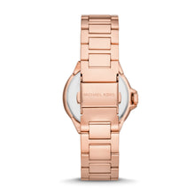 Load image into Gallery viewer, Michael Kors Camille Three-Hand Rose Gold-Tone Stainless Steel Watch MK7256