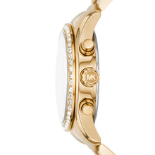 Load image into Gallery viewer, Michael Kors Lexington Lux Chronograph Gold-Tone Stainless Steel Watch MK7276