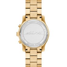 Load image into Gallery viewer, Michael Kors Runway Chronograph Gold-Tone Stainless Steel Watch MK7323