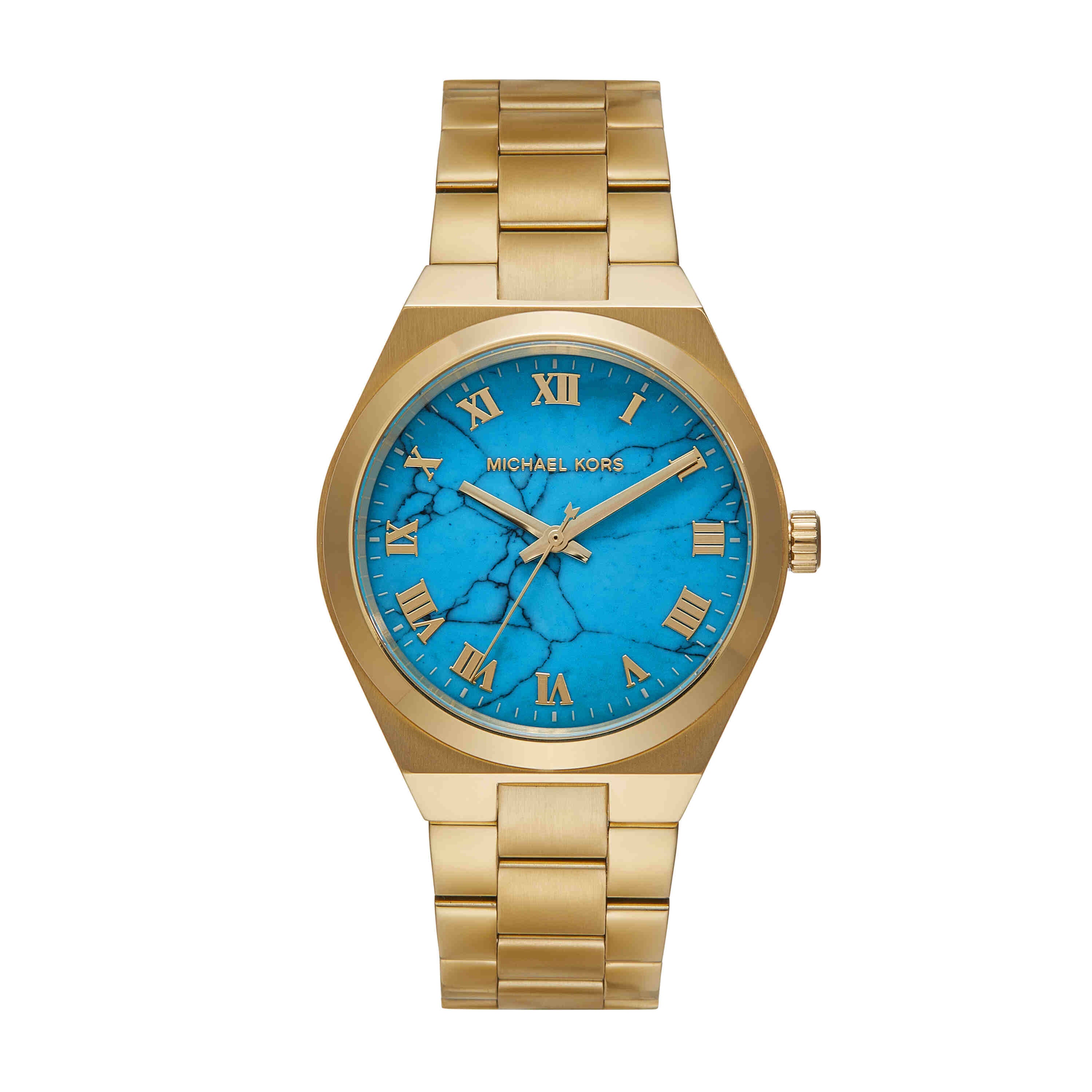 Michael Kors Lennox ThreeHand GoldTone Stainless Steel Watch MK7460 Watch Station® Hong