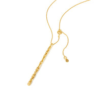 Load image into Gallery viewer, Michael Kors 14K Gold Sterling Silver Astor Link Lariat Necklace MKC170700710