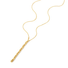 Load image into Gallery viewer, Michael Kors 14K Gold Sterling Silver Astor Link Lariat Necklace MKC170700710