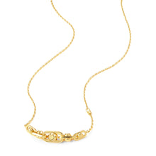 Load image into Gallery viewer, Michael Kors 14K Gold Sterling Silver Astor Link Pendant Necklace MKC170800710