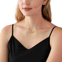 Load image into Gallery viewer, Michael Kors 14K Gold Sterling Silver Astor Link Pendant Necklace MKC170800710