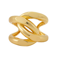 Load image into Gallery viewer, Michael Kors 14K Gold Statement Curb Link Cuff Bracelet MKJ836000710