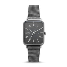 Load image into Gallery viewer, Skagen Ryle Solar-Powered Charcoal Stainless Steel Mesh Watch SKW6757