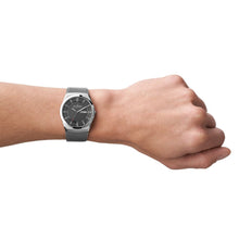 Load image into Gallery viewer, Skagen Melbye Three-Hand Day-Date Charcoal Stainless Steel Mesh Watch SKW6790