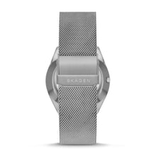 Load image into Gallery viewer, Skagen Grenen Solar-Powered Charcoal Stainless Steel Mesh Watch SKW6836
