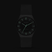 Load image into Gallery viewer, Skagen Grenen Solar-Powered Charcoal Stainless Steel Mesh Watch SKW6836