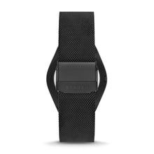 Load image into Gallery viewer, Skagen Grenen Three-Hand Date Midnight Stainless Steel Mesh Watch SKW6857