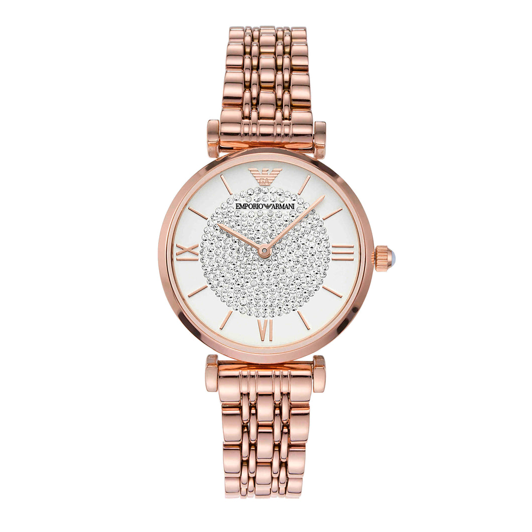 Emporio Armani Rose Gold Tone Analogue Watch AR11244