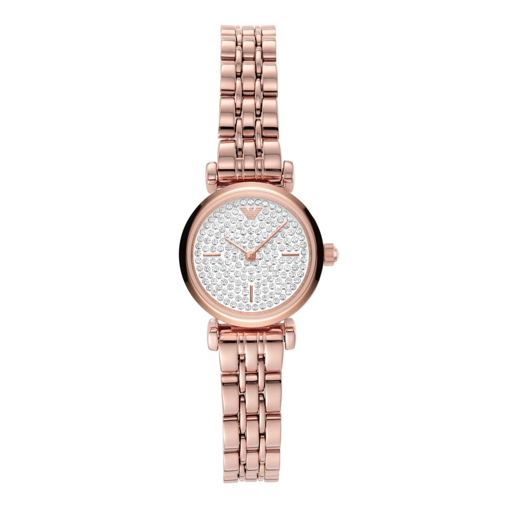 Emporio Armani Rose Gold Tone Analogue Watch AR11266